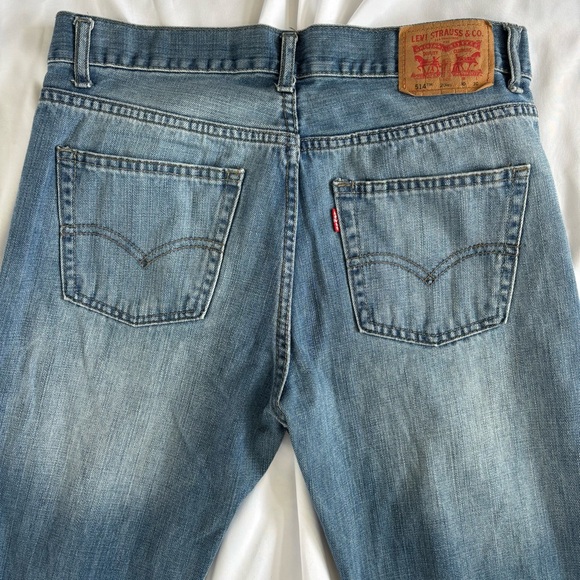 Levi's 514 Classic Denim Slim Straight Leg Jeans Men’s 30x30 Light Wash - Picture 4 of 6